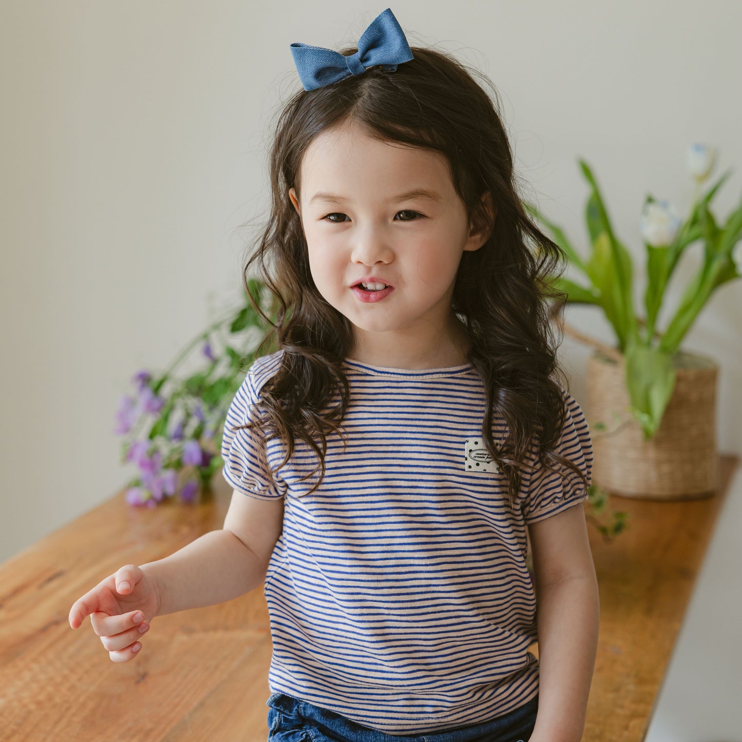 Striped Cotton T-shirt (2 colours)