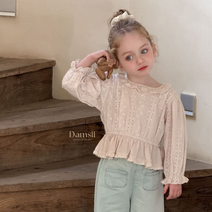 Lace Punching Blouse