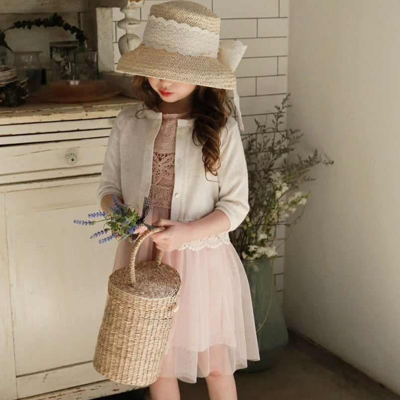 LACE CARDIGAN - CREAM