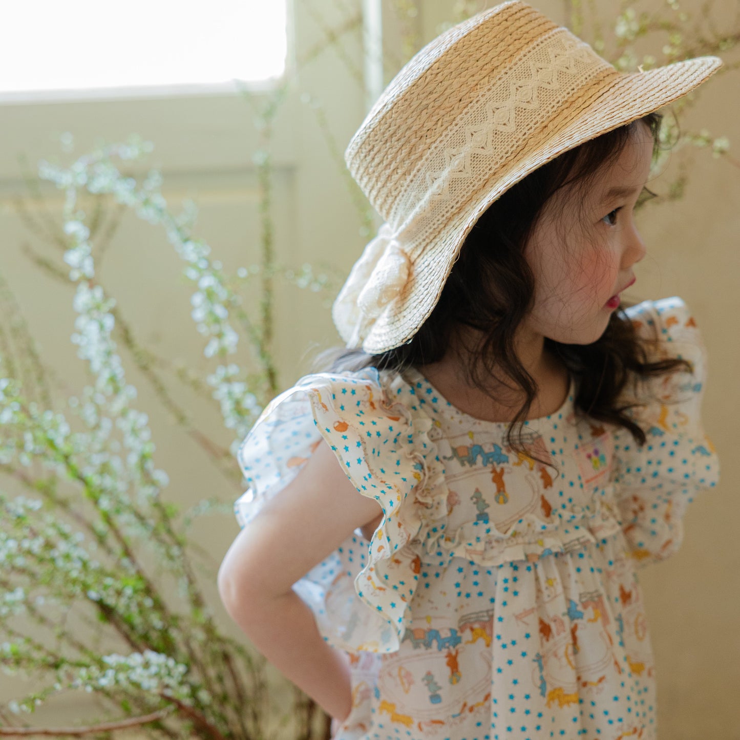 Circus Animal Print Cotton Dress
