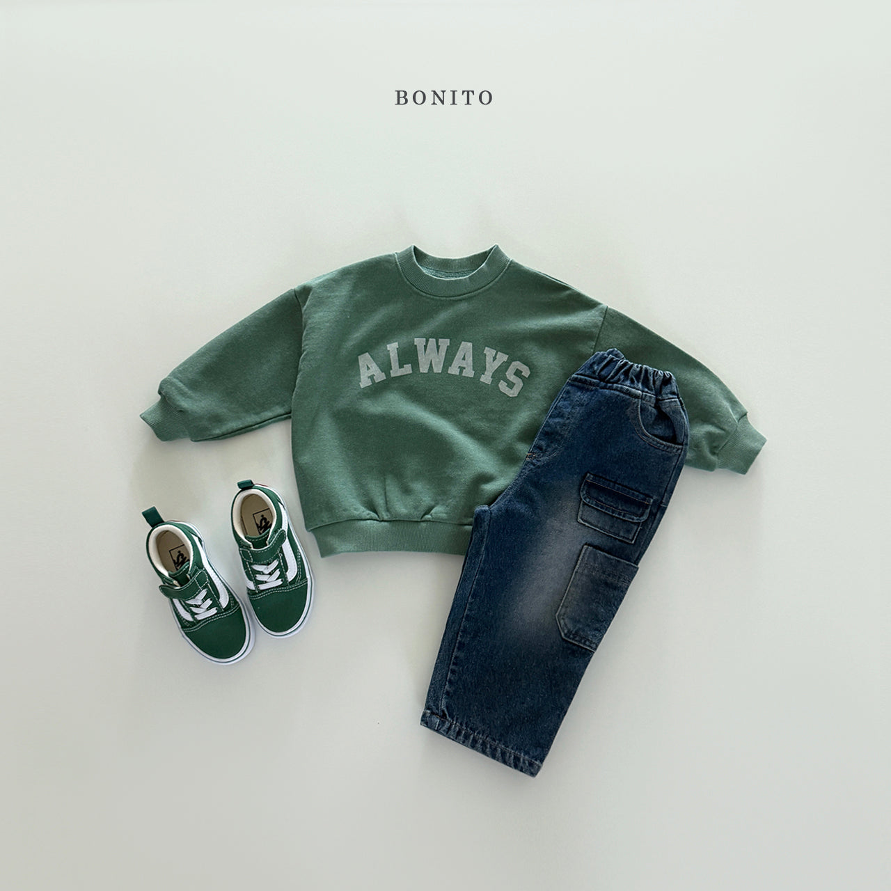 Pigment Dyed Kids Sweatshirt