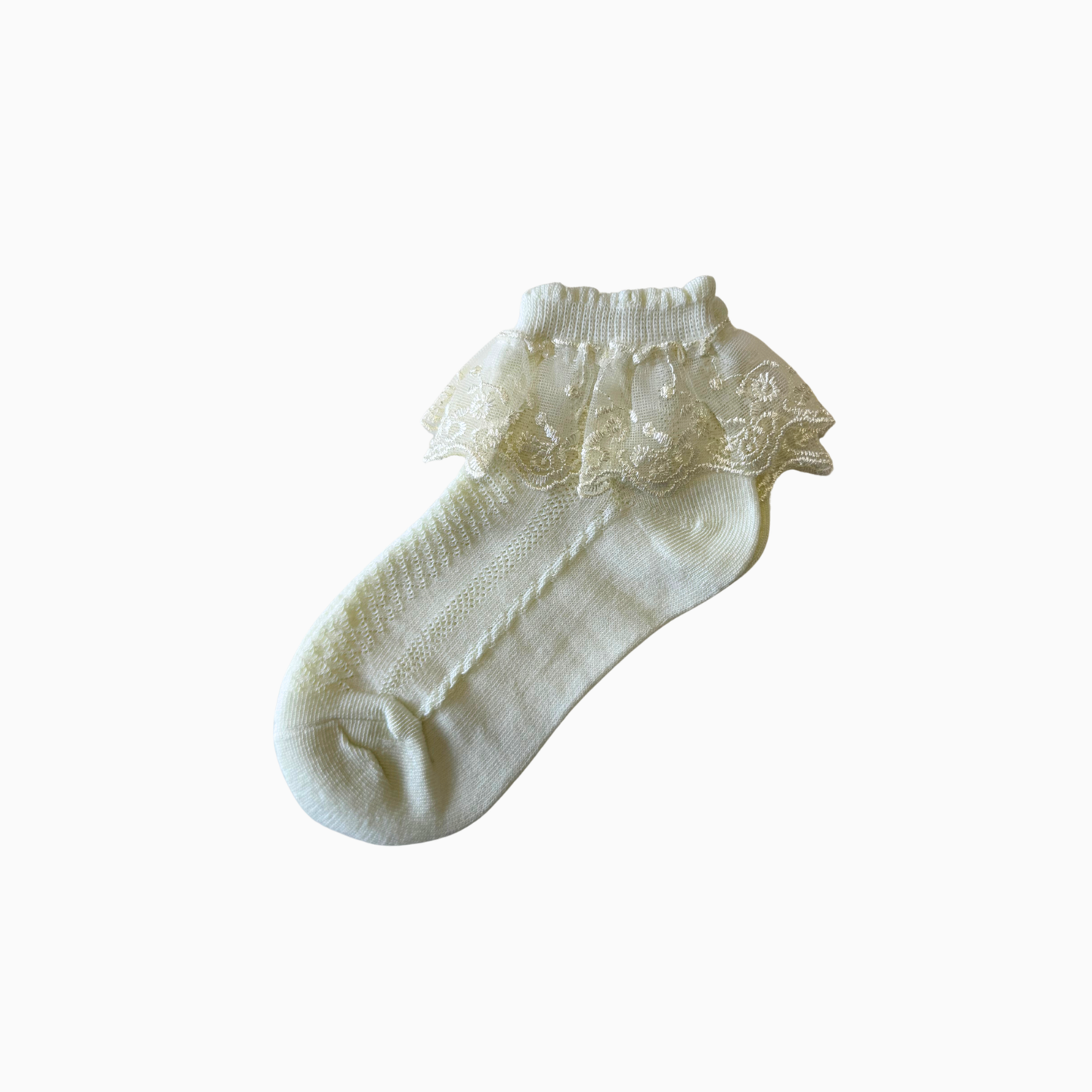 Lace Ruffle Baby Socks - 3 colors