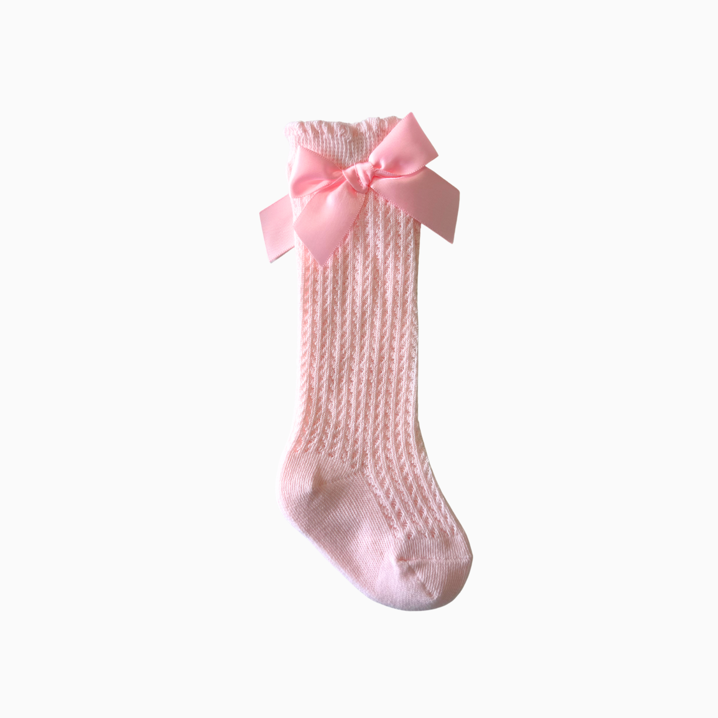 Satin Bow Baby Knee Socks - 3 colors