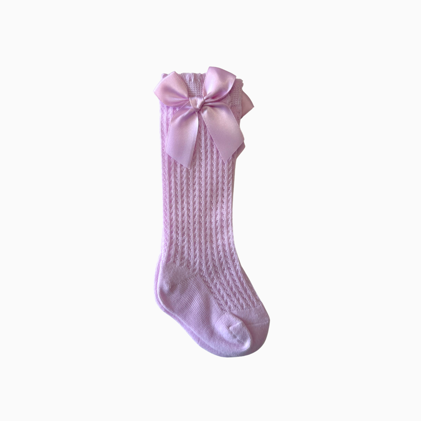 Satin Bow Baby Knee Socks - 3 colors