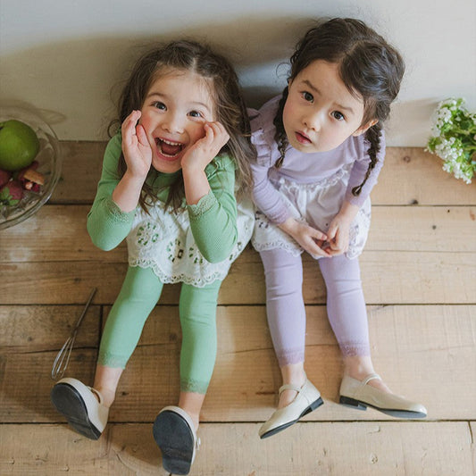 Girl's Trim Leggings - 4 COLOURS