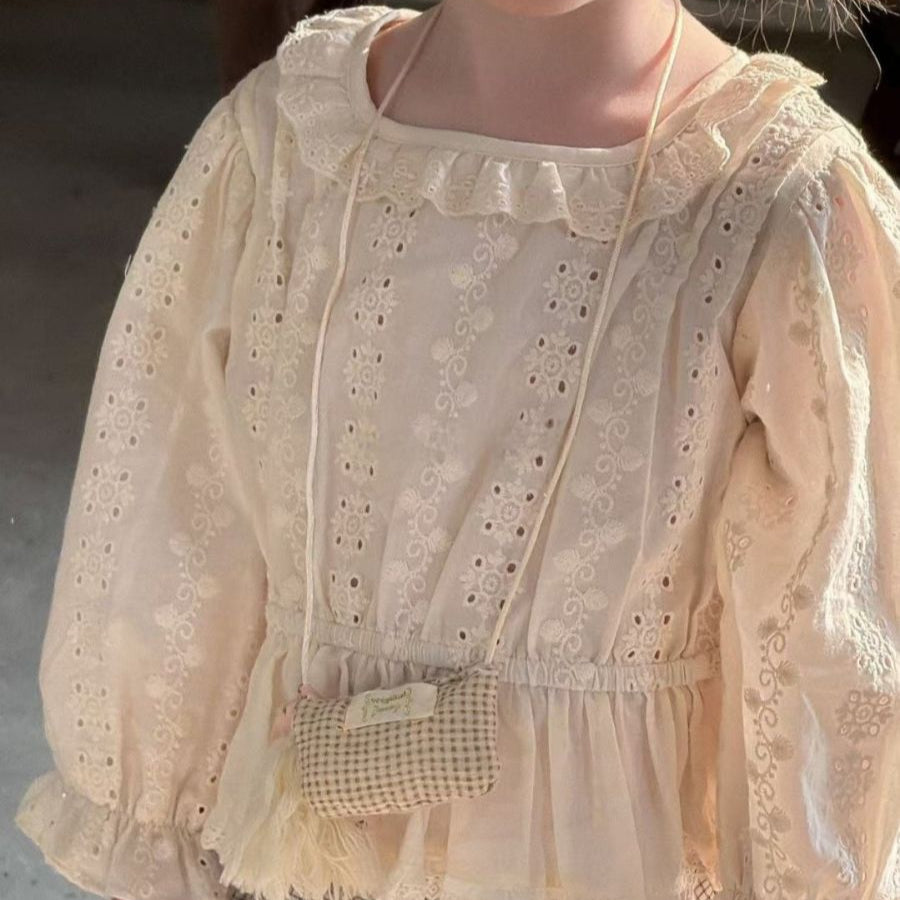 Lace Punching Blouse