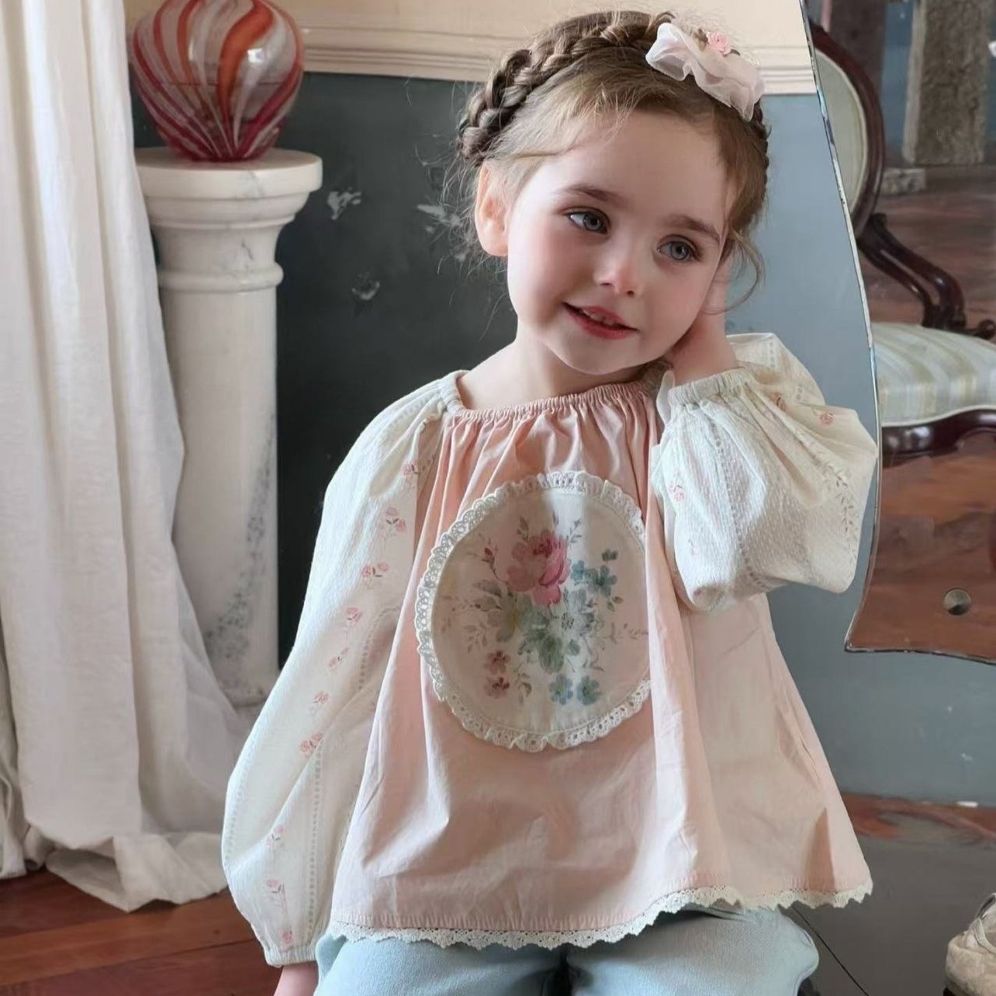 Baby Roll Pick Patch Blouse