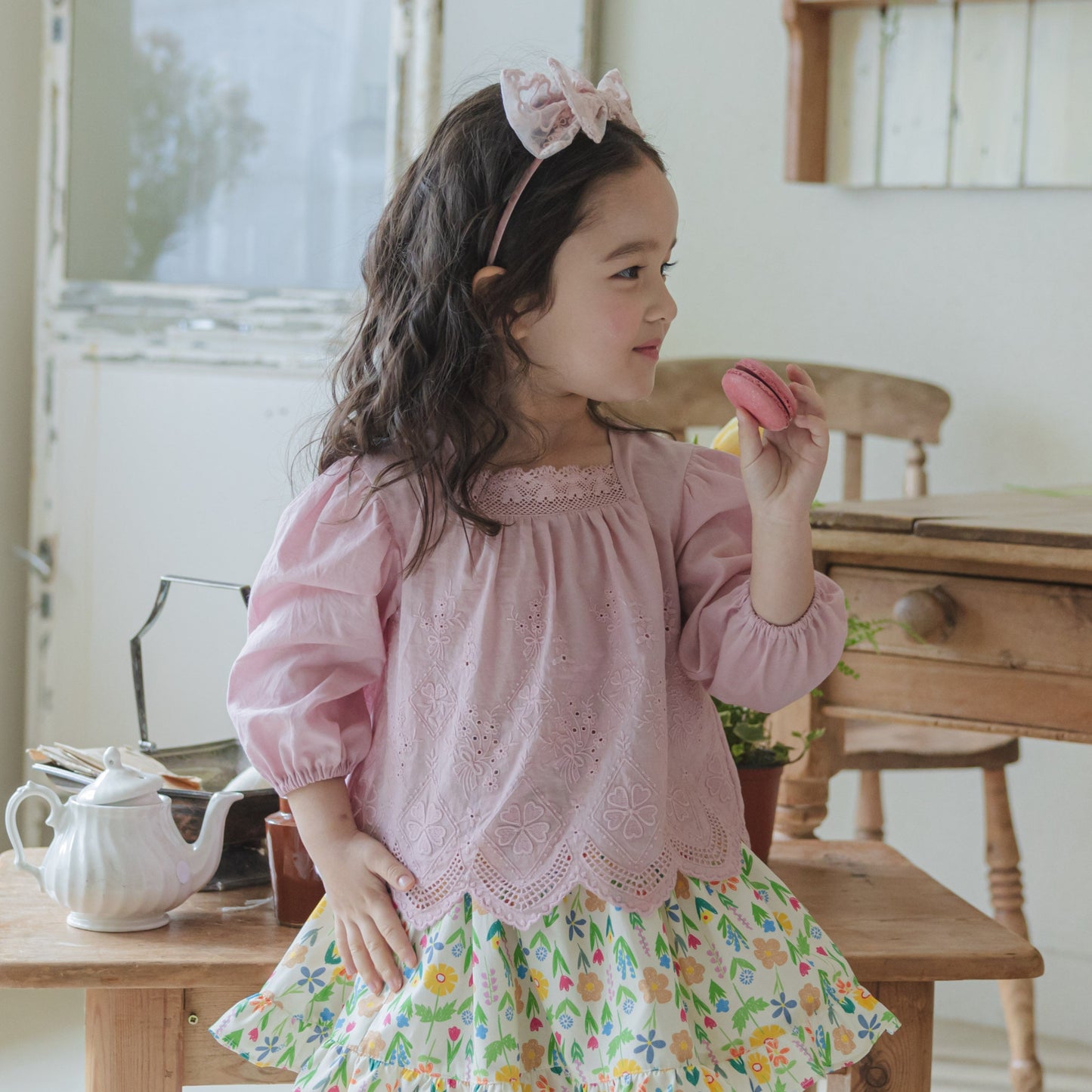PASTEL COTTON BLOUSE - PINK