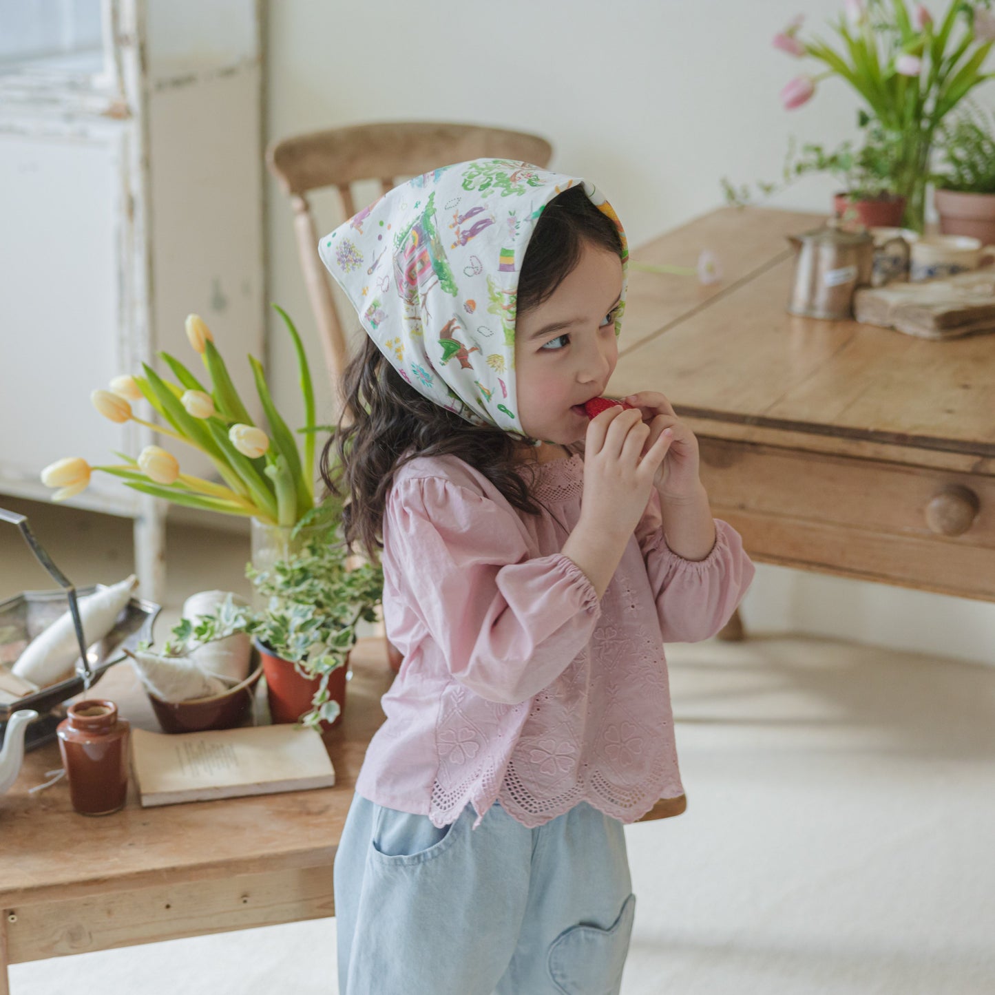 PASTEL COTTON BLOUSE - PINK