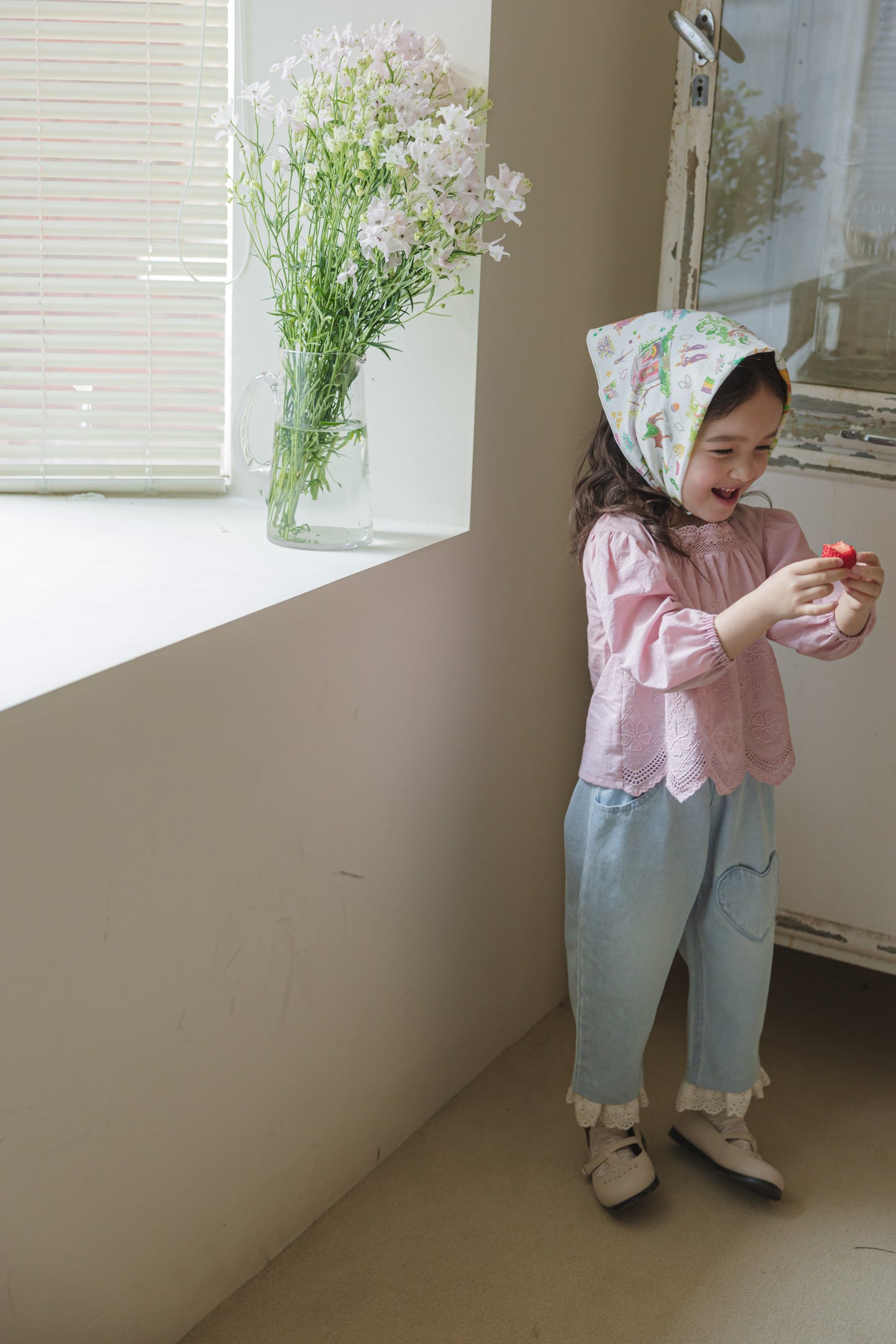 PASTEL COTTON BLOUSE - PINK