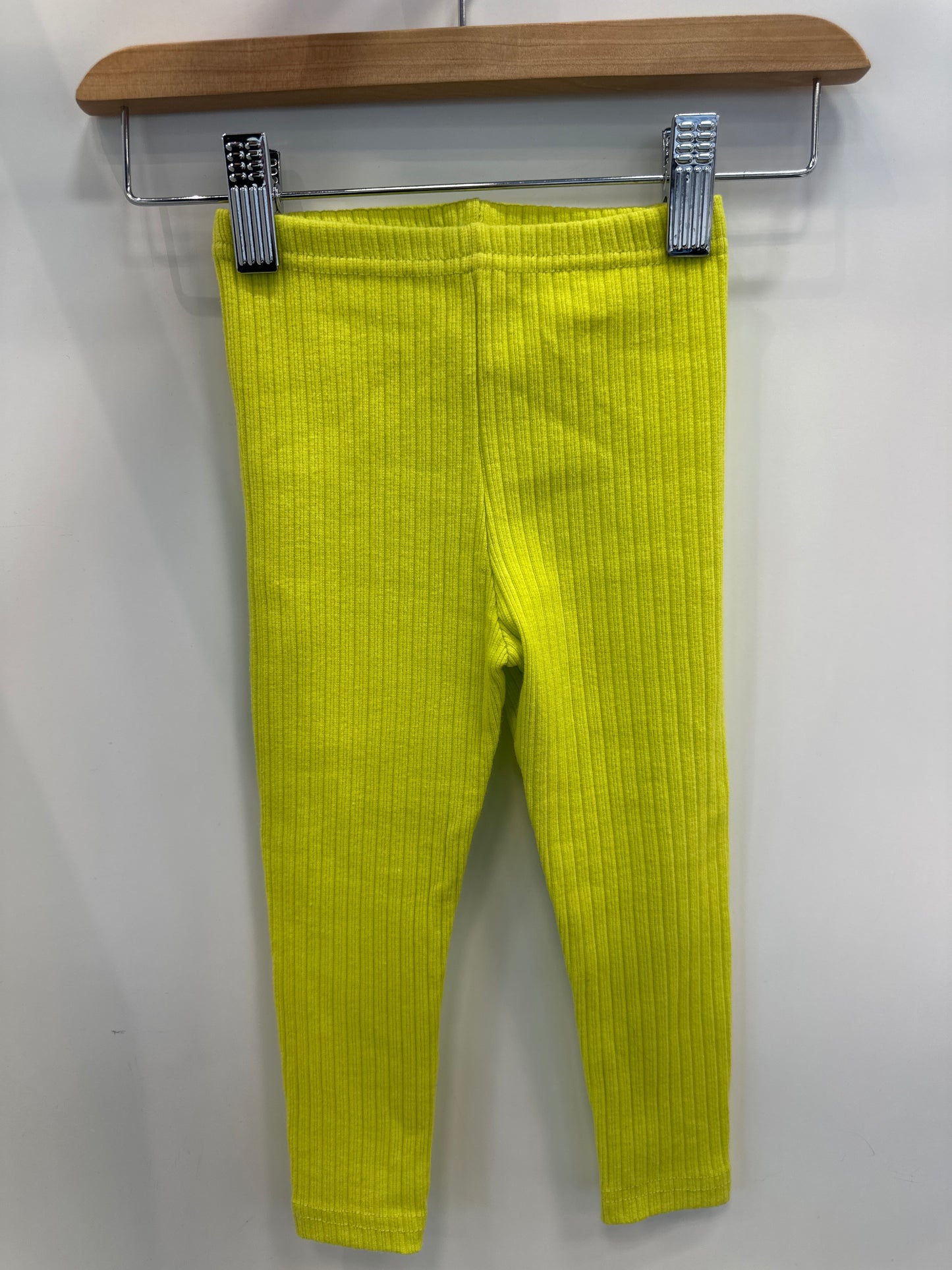 KIDS ELASTIC LIME LEGGINGS