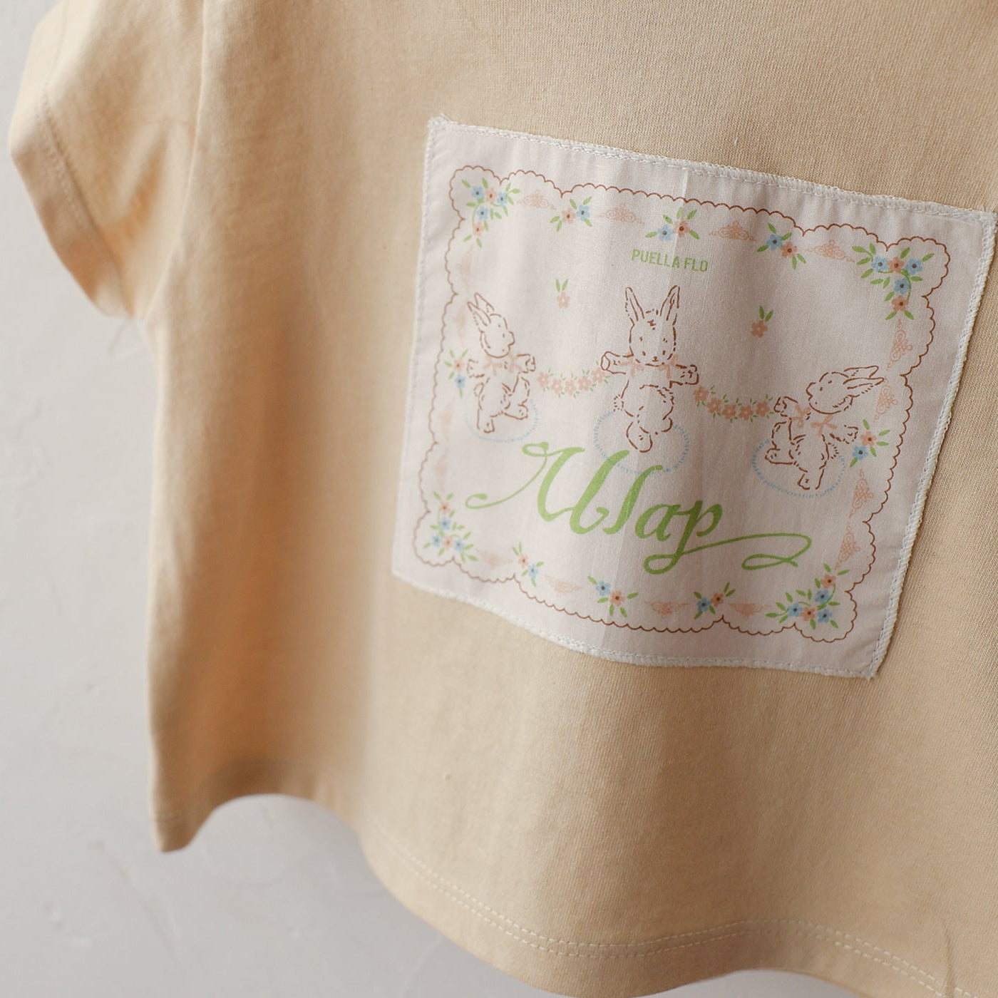 Bunny Patch Cotton T-Shirt – Yellow