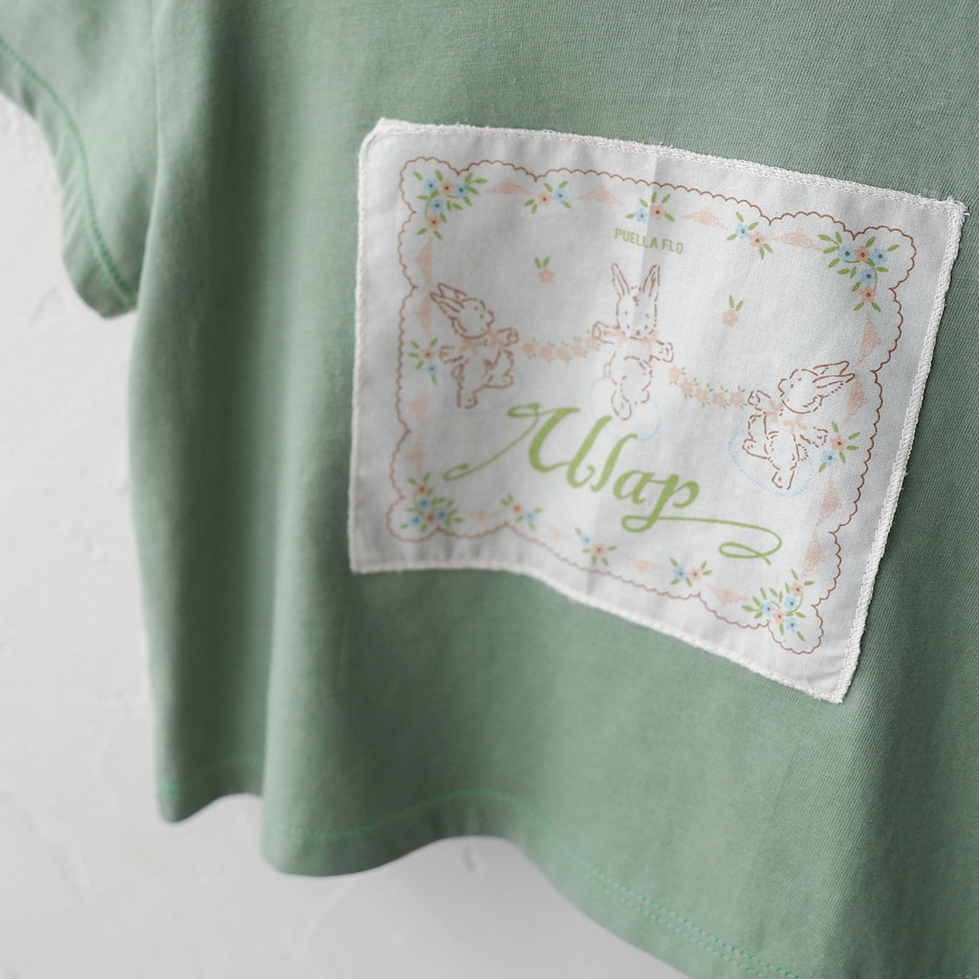 Bunny Patch Cotton T-Shirt – Green