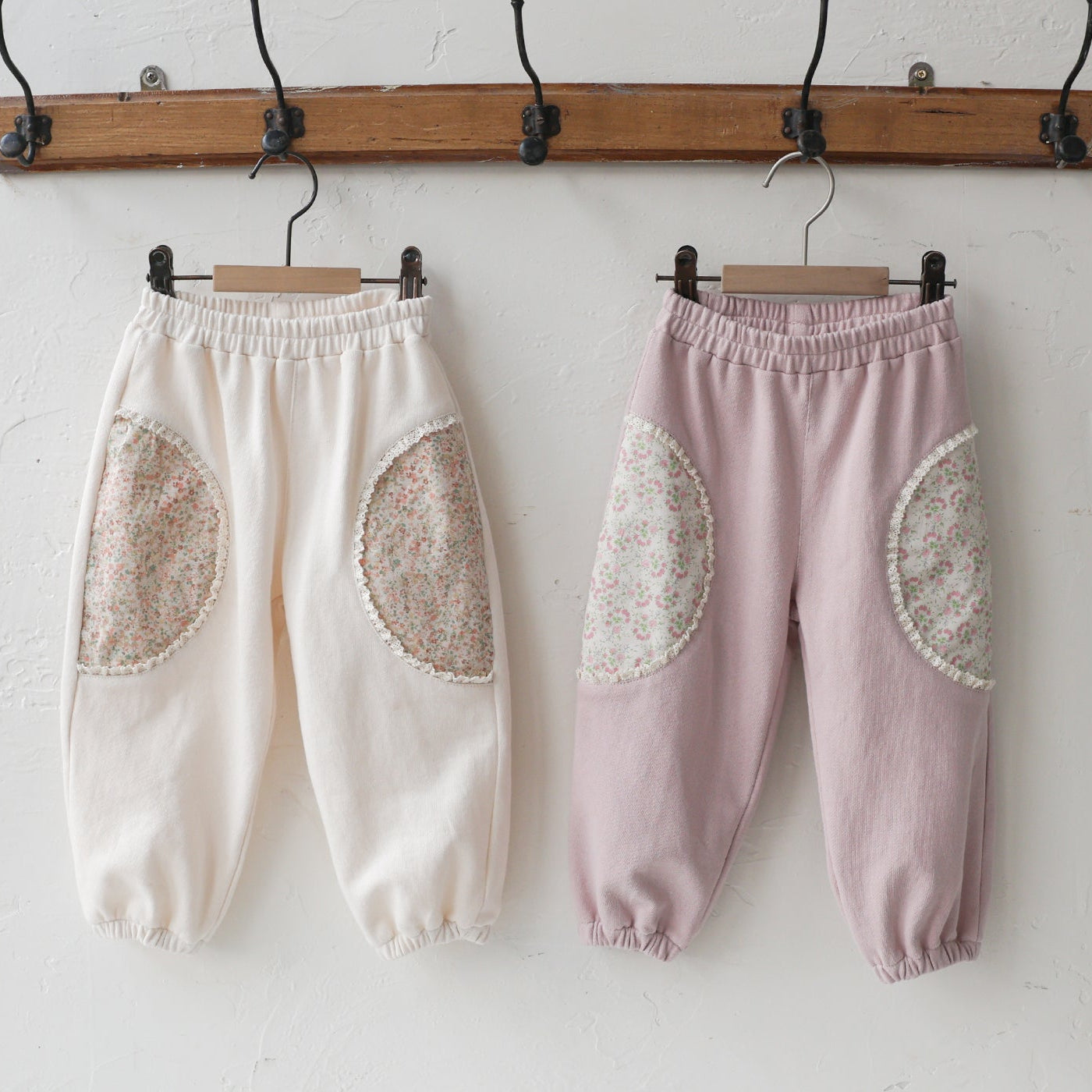 Kids Jogger Floral Patch Pants