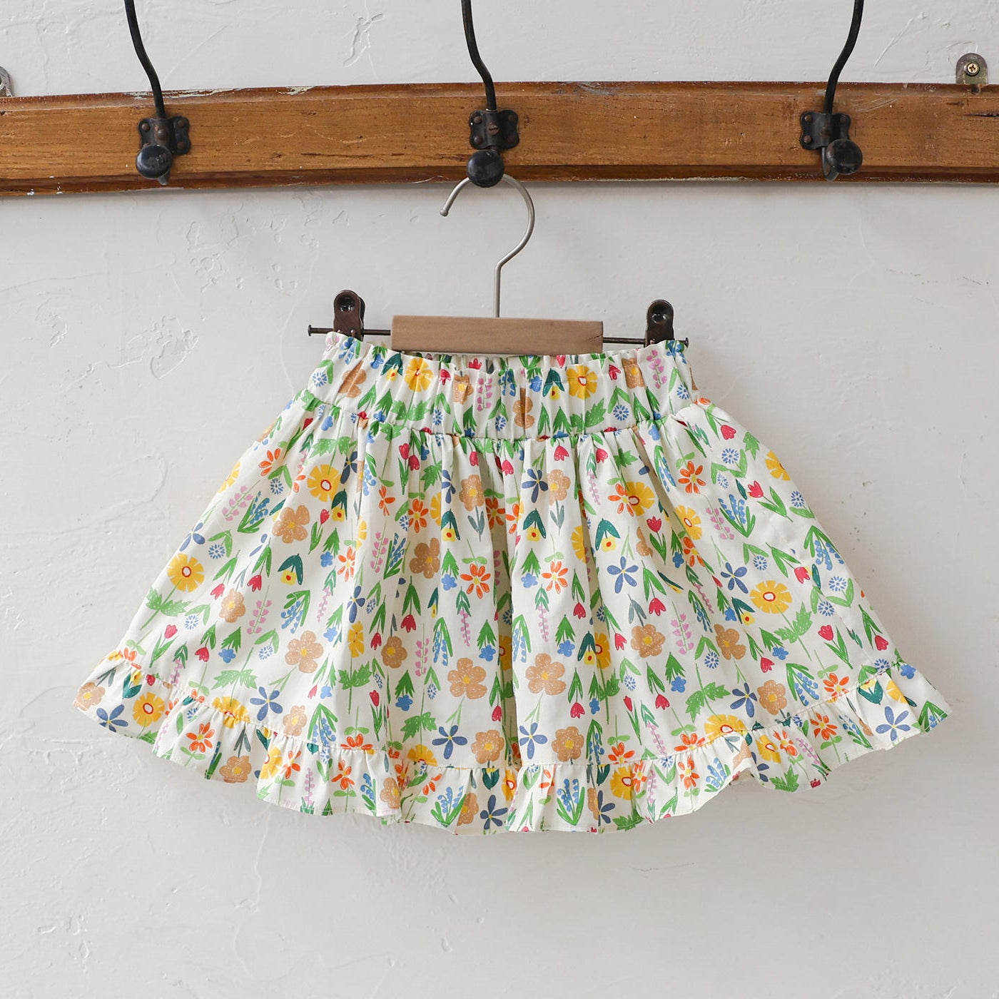 SPRING FLOWER SKIRT - IVORY