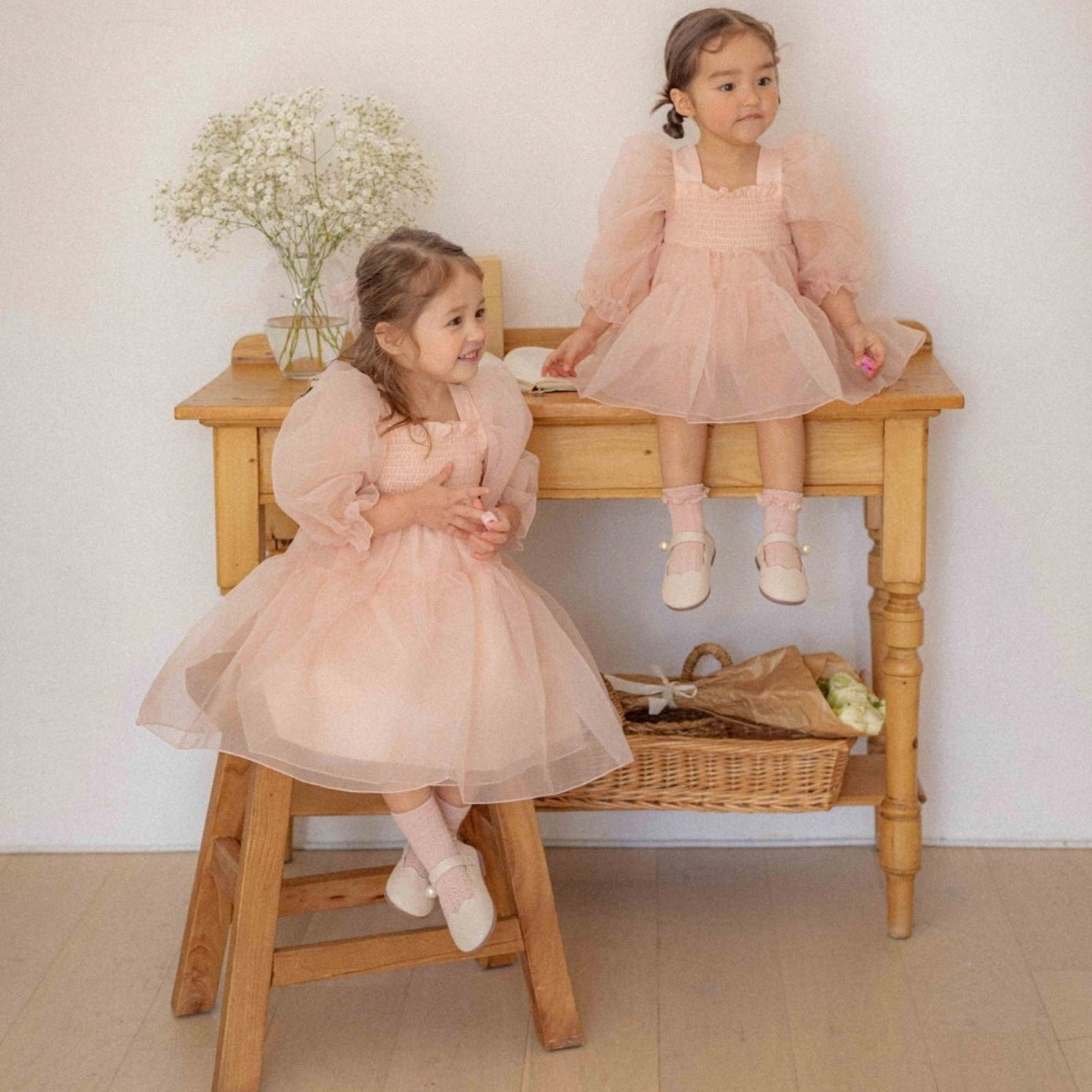 Peach Princess Tulle Dress