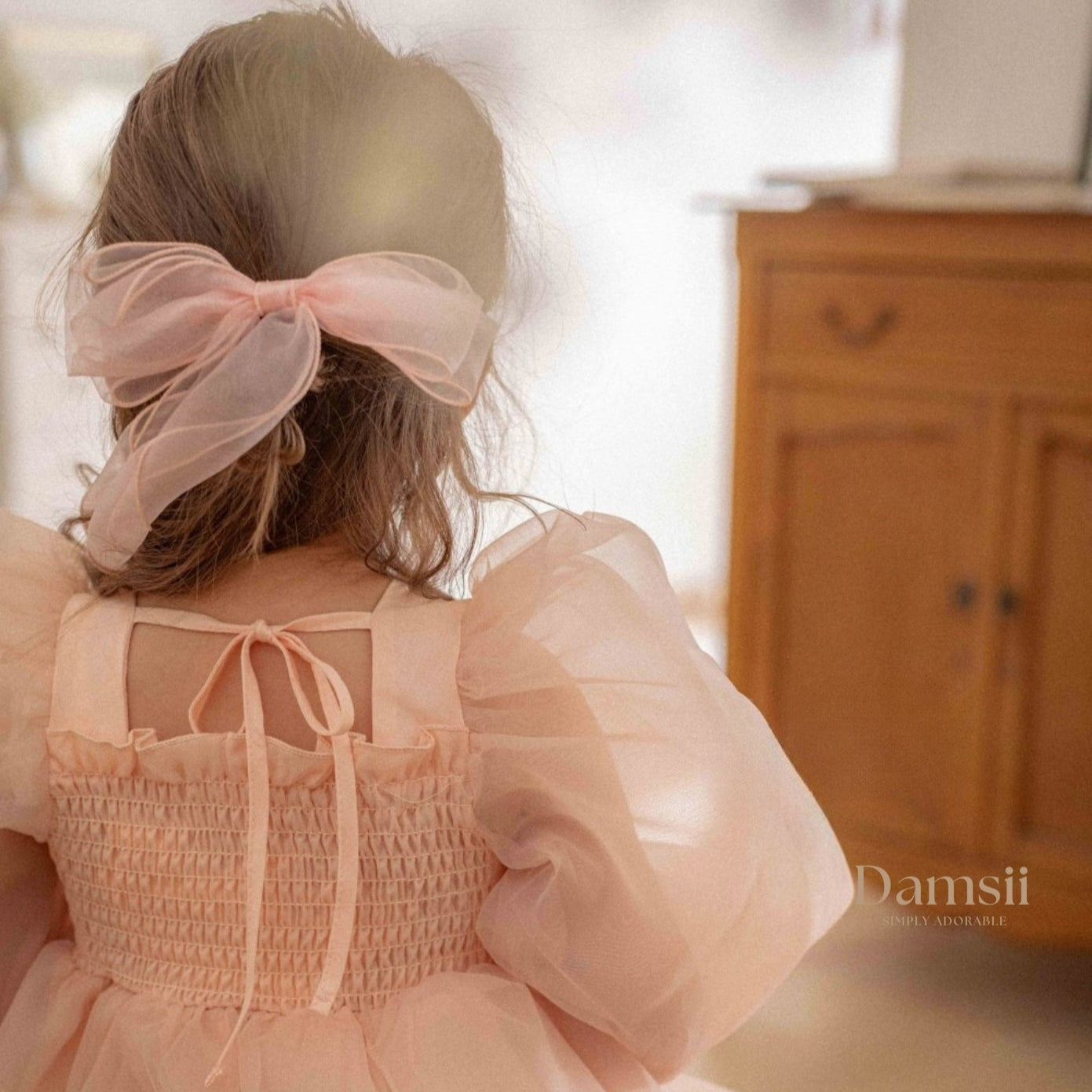 Peach Princess Tulle Dress