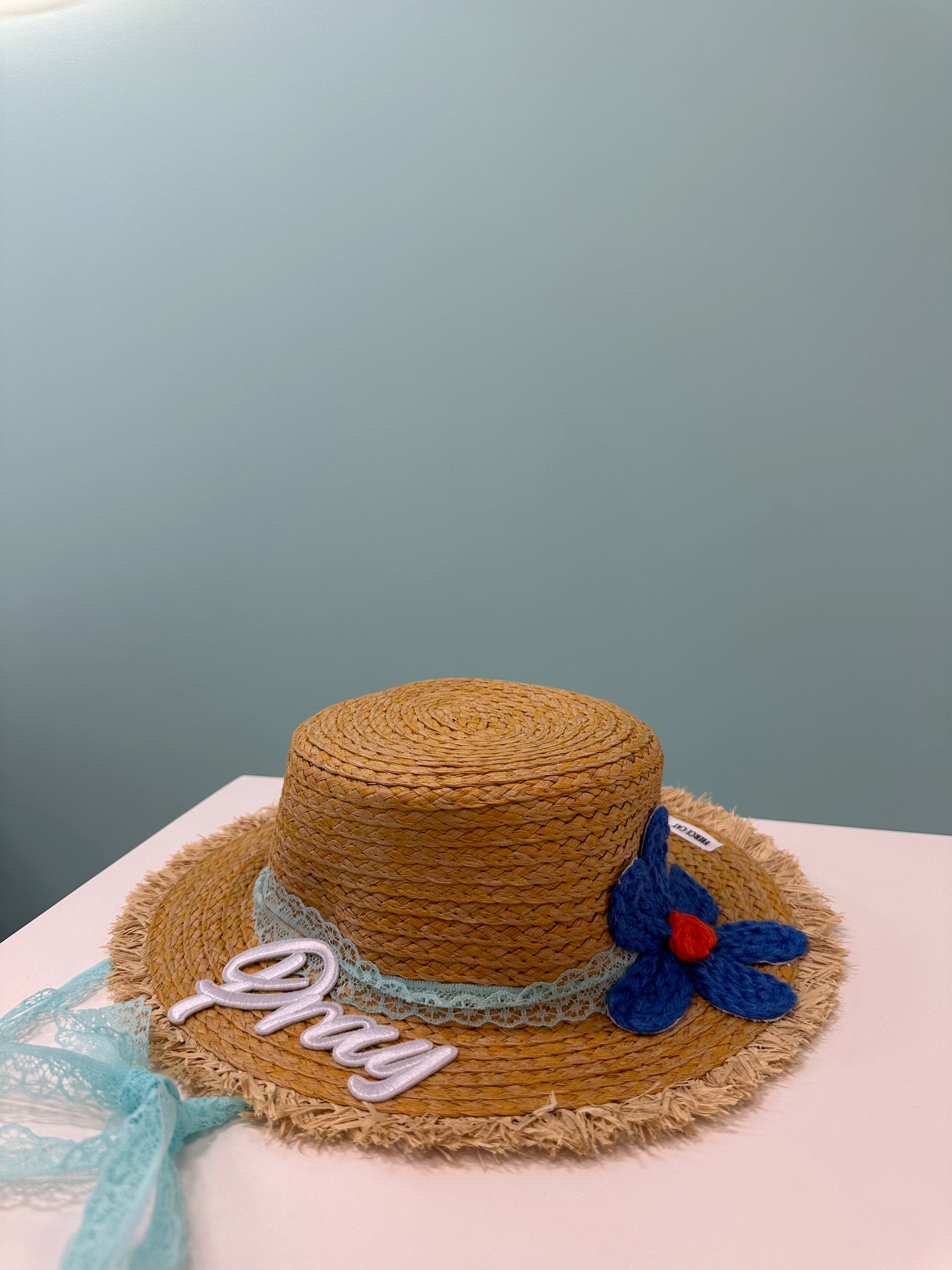 KIDS FLOWER STRAW HAT