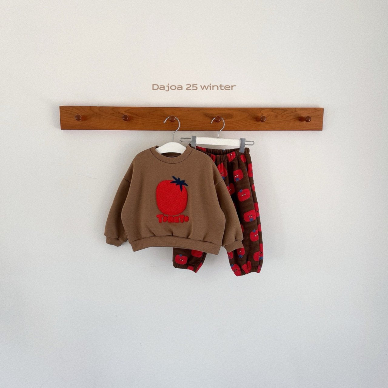 KIDS CARTOON TOMATO 2PIECE SET