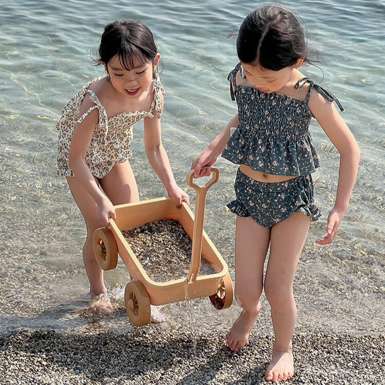 Floral Beach Two-Piece Swimsuit - Cream