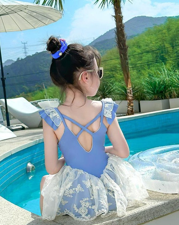 Princess Style One-Piece Swimsuit