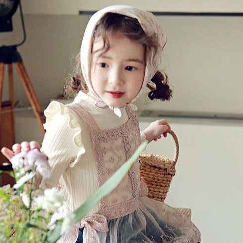 T-shirt à manches en dentelle