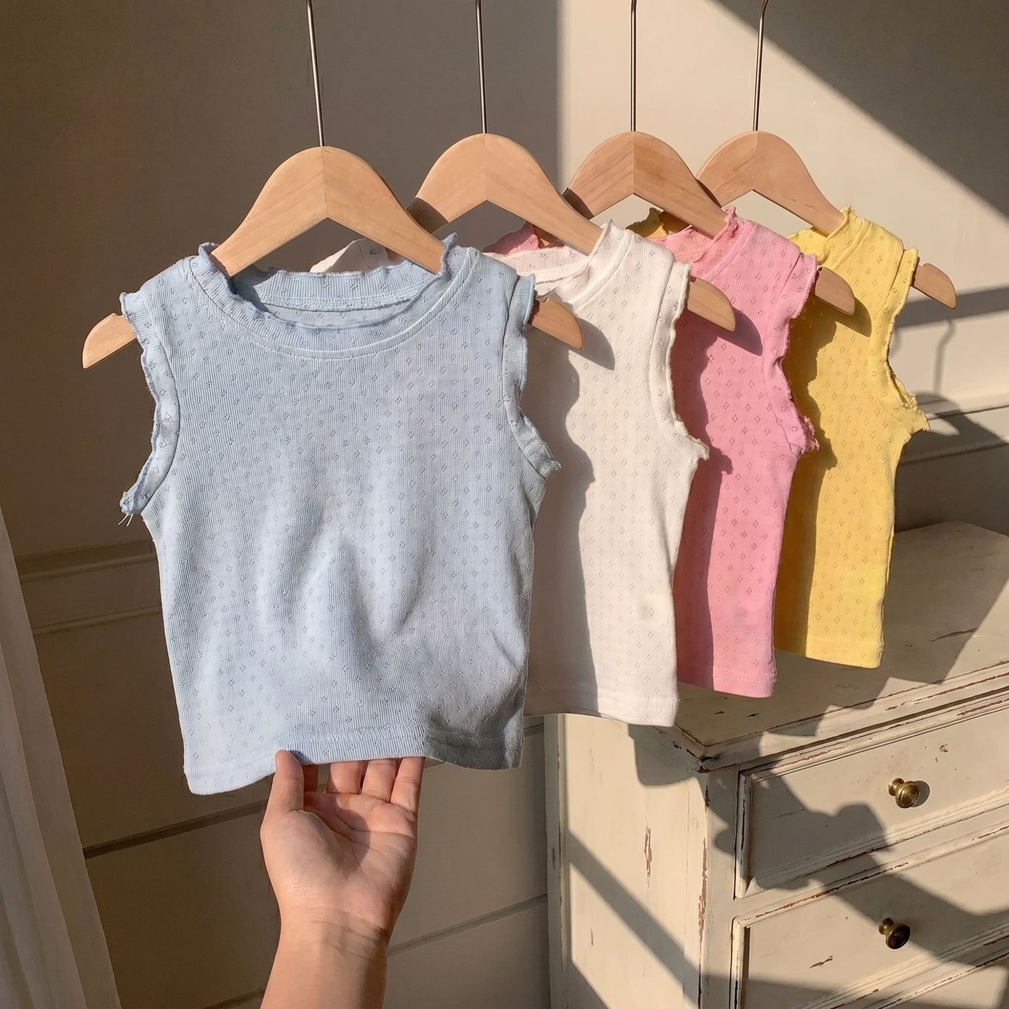 KIDS RUFFLE TANK TOP