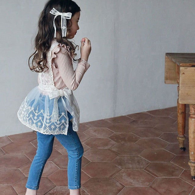 Fringe Bow Jeans