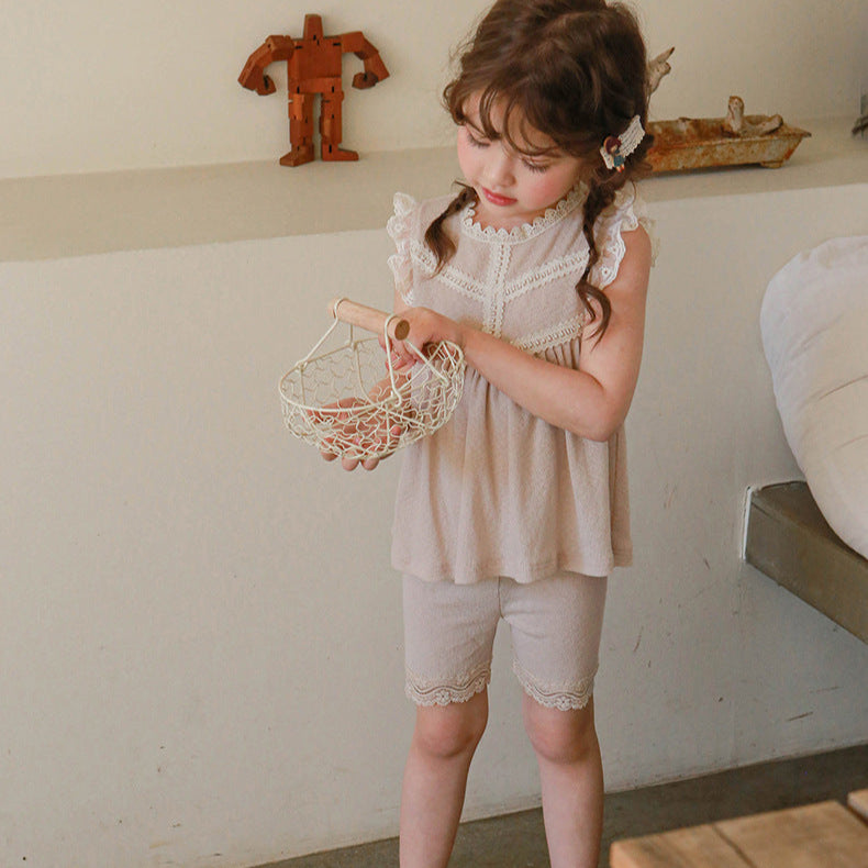Edge-Trim Cotton Biker Shorts