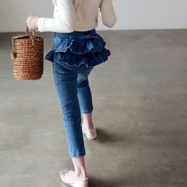 Fringe Bow Jeans