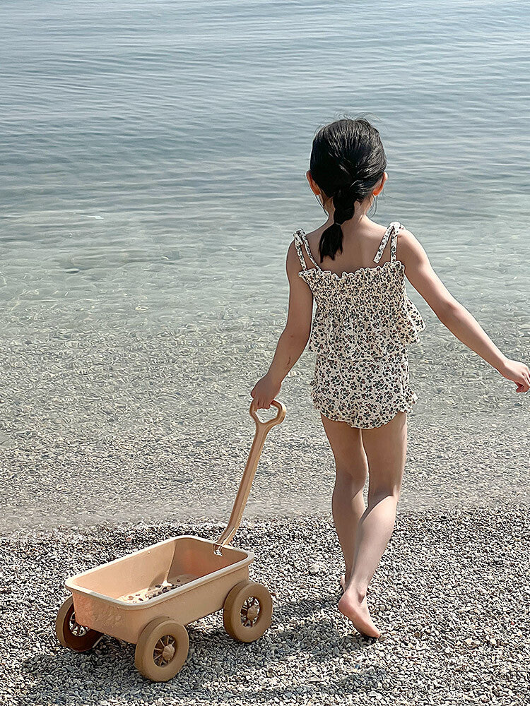 Floral Beach Two-Piece Swimsuit - Cream