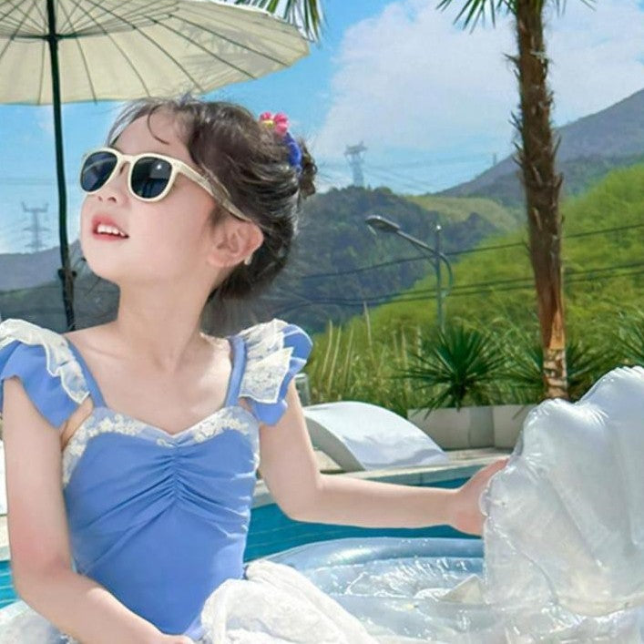 Princess Style One-Piece Swimsuit