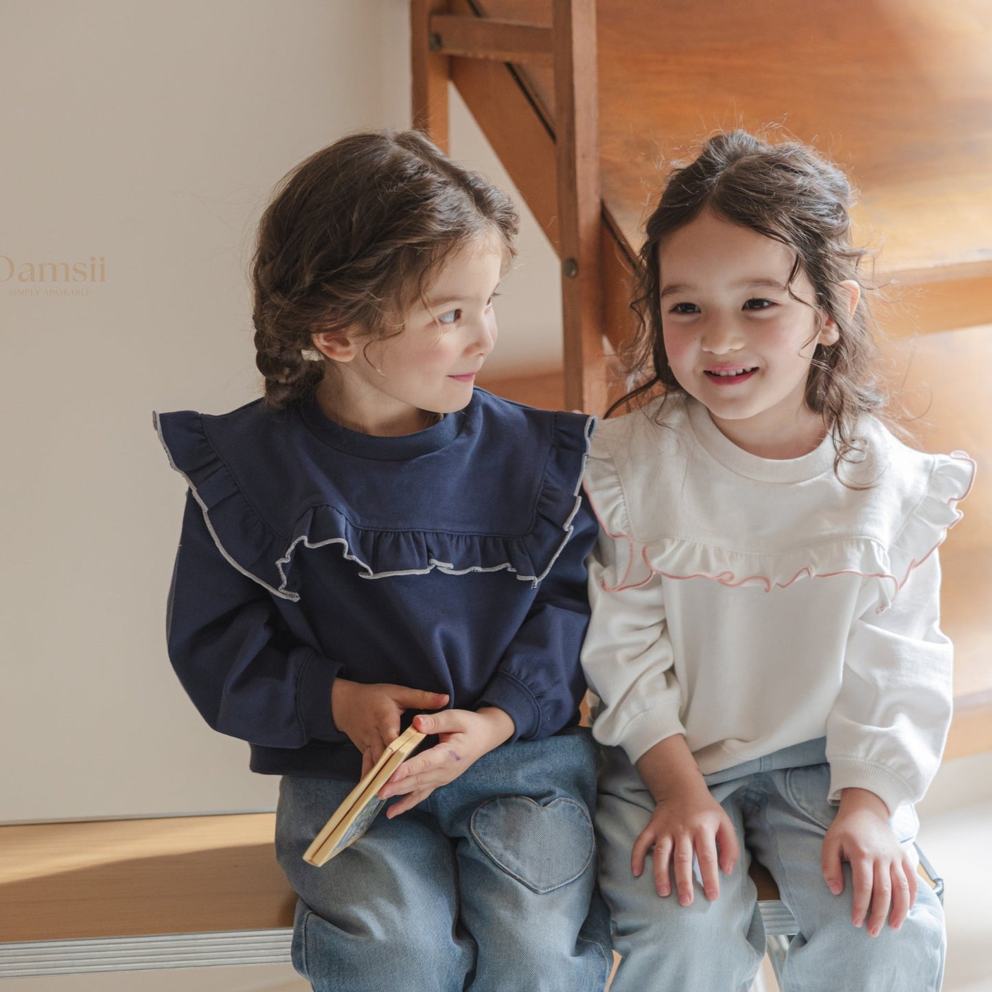 FRILL SWEATSHIRT - IVORY