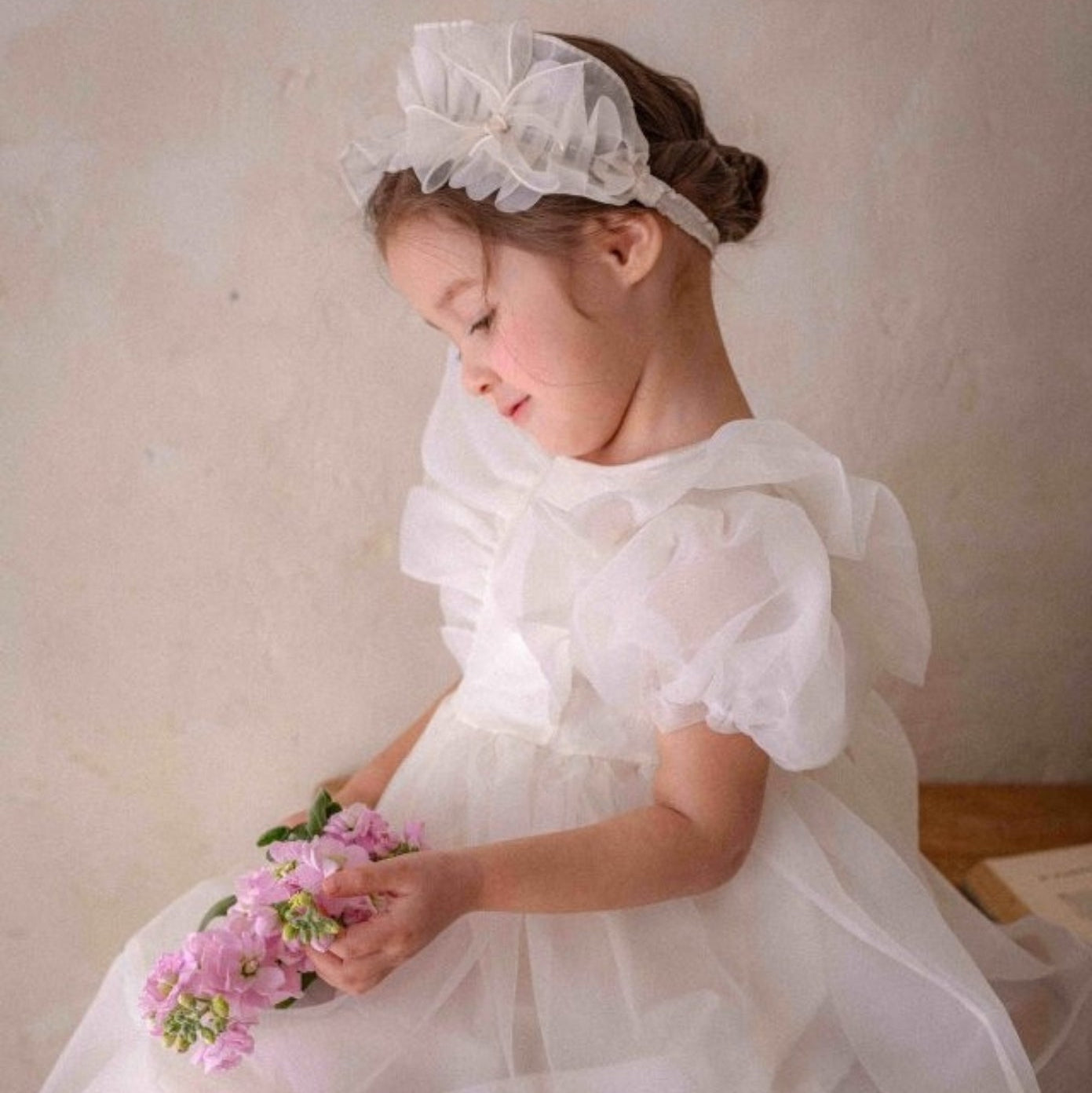 Girls Organza Ribbon Headband