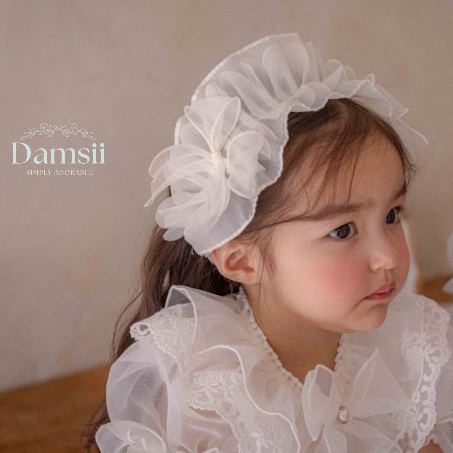 Girls Organza Ribbon Headband