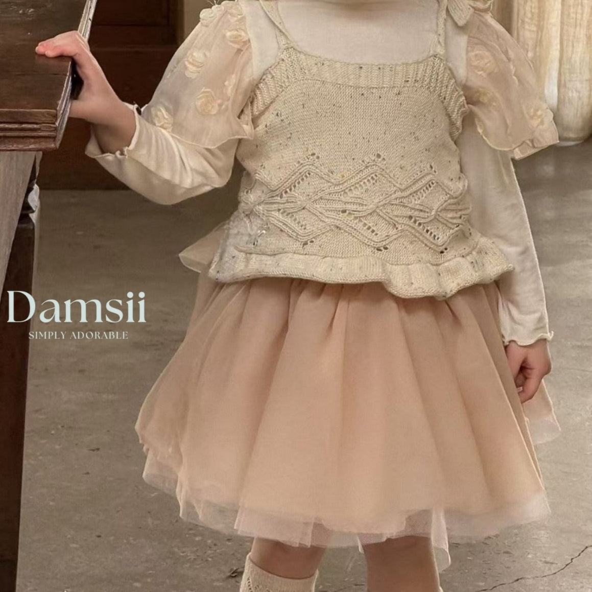 Aurora Shasha Skirt-BEIGE