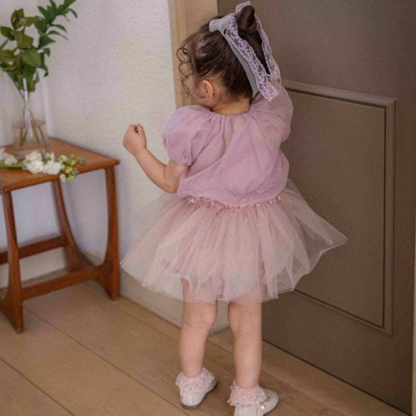 Girls Lace Ribbon Hair Clip