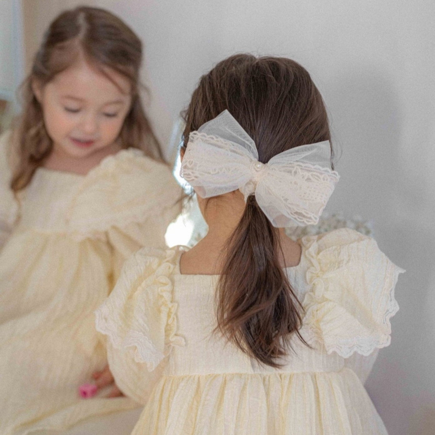 LILY FRILL DRESS - CREAM