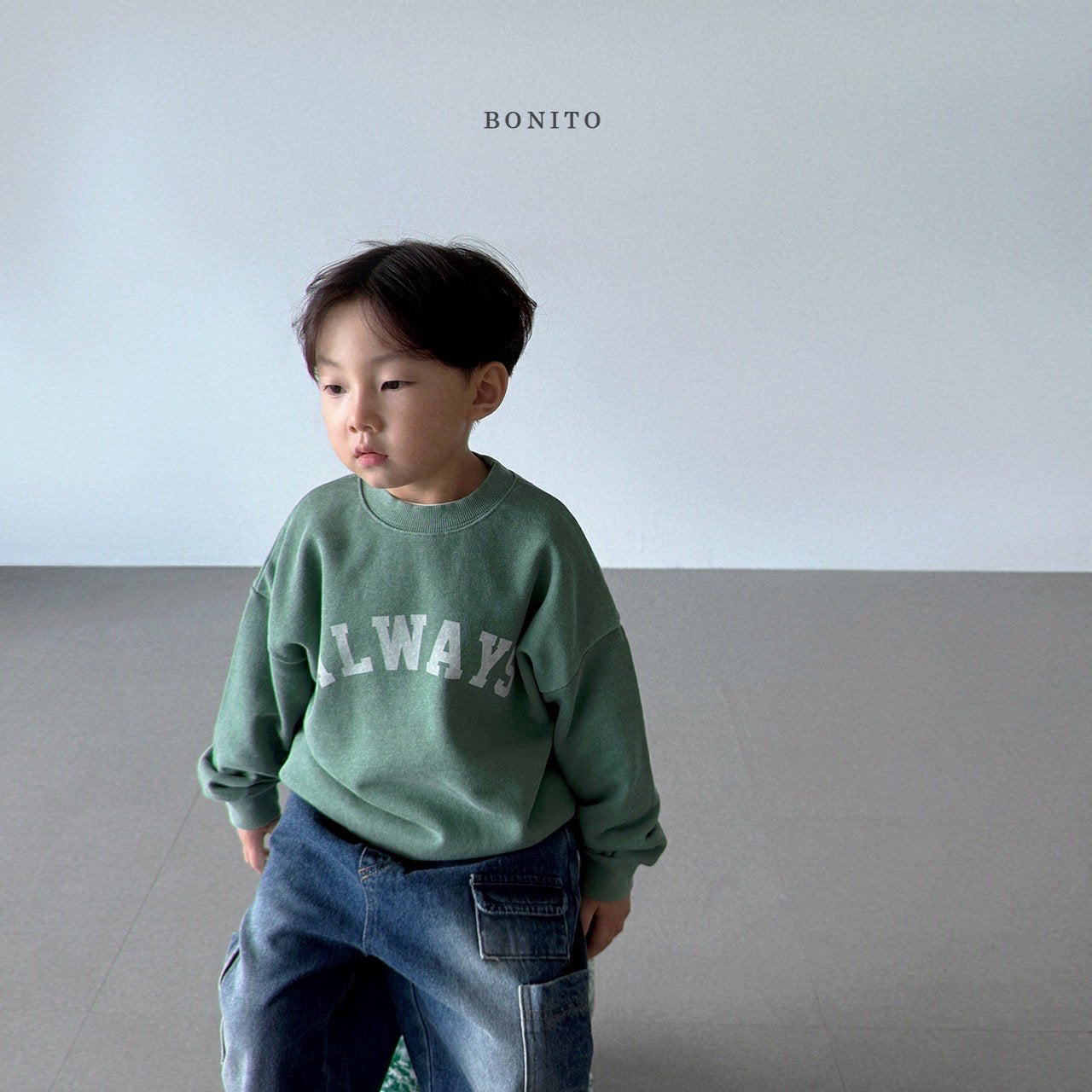 Pigment Dyed Kids Sweatshirt