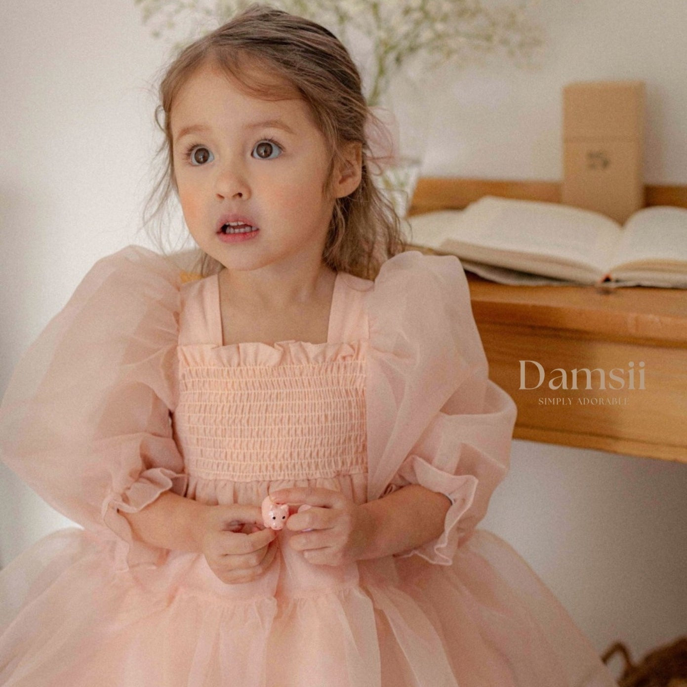 Peach Princess Tulle Dress