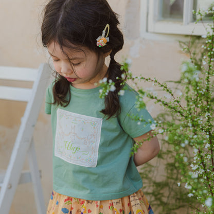 Bunny Patch Cotton T-Shirt – Green