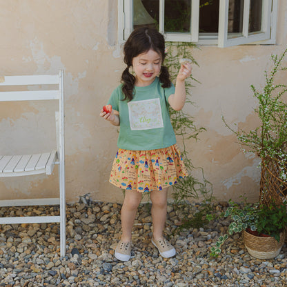 Bunny Patch Cotton T-Shirt – Green