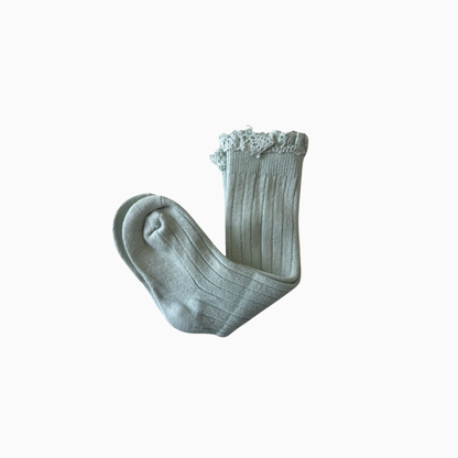 [SWEET SALE] Frill Cuff Baby Socks (Long) - 5 colors