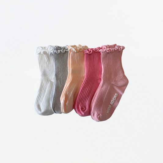 [SWEET SALE] Non-Slip Baby Socks with Ruffle Cuffs - 5 colors