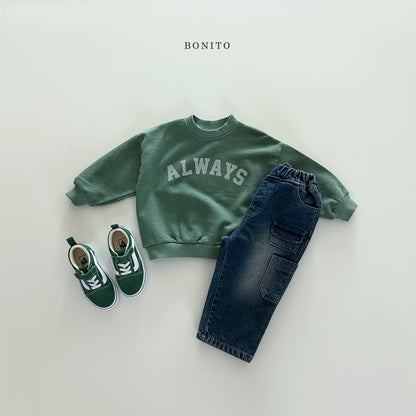 Pigment Dyed Kids Sweatshirt