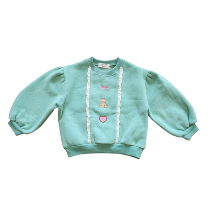 GIRLS TEDDY BEAR SWEATSHIRT