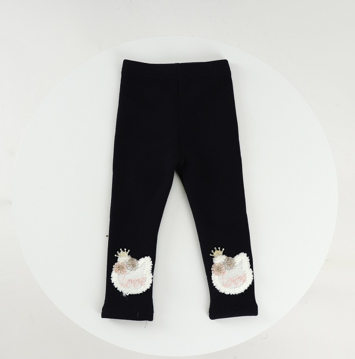 GIRLS WINTER COTTON LEGGINGS