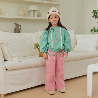 GIRLS TEDDY BEAR SWEATSHIRT