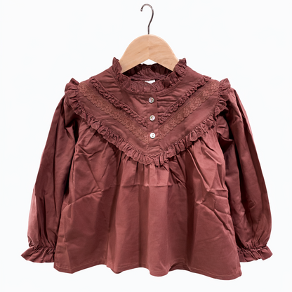 Romantic Baby Lace Collar Blouse (2 color)
