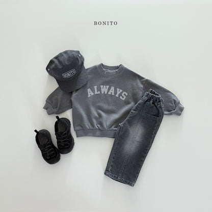 Pigment Dyed Kids Sweatshirt